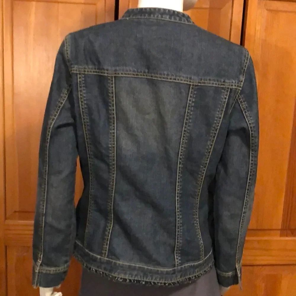 Chico’s Platinum Denim Coat 